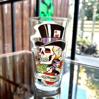 ราคา แก้วน้ำ แก้วทรงสูง แก้วไพน์ แก้วสกรีน ของขวัญ Ed Hardy Pint Glass มือ 1 ของแท้ (25965716036)