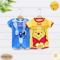 ราคา ชุดเด็ก หมีสั้นคู่ (Romper สั้น) ลายสติช หมีพูห์ Stich Pooh (10503650626)