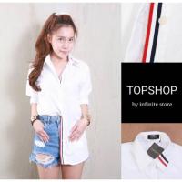 ราคา เสื้อเชิ้ต topshop ของแท้ ส่งต่อ (1381325425)