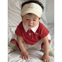 ราคา BUNS SET01 เสื้อโปโลสีแดง + กางเกงยีนส์ขาวแดง (41414539922)