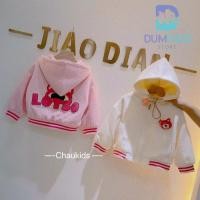 ราคา เสื้อแจ็คเก็ตเด็กผู้หญิงเสื้อแจ็คเก็ตโฟมหนาสวยพร้อมงานปัก2ชั้นของแท้และป้ายหมีสําหรับเด็กผู้หญิง (26811098917)