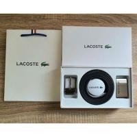 ราคา LACOSTE Men's Reversible Leather Belt And 2 Buckles Gift Set (3108232158)