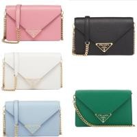ราคา Prada/Saffiano/โซ่/กระเป๋าสะพาย/ของแท้ 100% (25258128116)