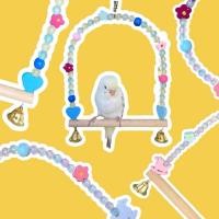 ราคา ชิงช้านก สินค้าไทย (Bird Swing) ของเล่นนก ชิงช้าลูกปัดไม้หลากสี (23280135991)