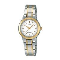 ราคา Casio Standard นาฬิกาข้อมือผู้หญิง สายสเตนเลส รุ่น LTP-1131,LTP-1131G-7A,LTP-1131G-7A - สีเงินสลับทอง (2359959396)