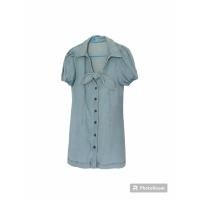 ราคา เดรสยีนส์ ผูกโบว์ แขนตุ๊กตา size S,M พร้อมส่ง (28487335830)