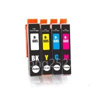 ราคา [สต็อกประเทศไทย] 5 Pack hp685 685XL Ink Cartridge for Compatible with Deskjet Ink Advantage 4615 4625 3525 5525 6525 (9417307167)