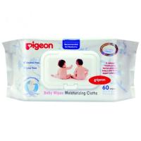 ราคา Pigeon พีเจ้น เบบี้ไวพส์ สูตรมอยเจอร์ไรเซอร์ 60 ชิ้น (1840925992)