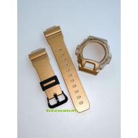 ราคา กรอบสายg-shockของแท้รุ่นdw-6900สีทองเงา(แถมตะขอ) (25505719846)