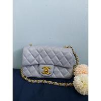 ราคา กระเป๋าสะพายข้างขนาดเล็ก สีม่วงพาสเทลโฮโลแกรม (20361829474)