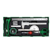 ราคา GTB1107 ชุดเครื่องมือวัด ทำเครื่องหมาย และตัด 11 ชิ้น TOPTUL 11PCS - Measuring, Marking & Cutting Tool Set (27866610703)