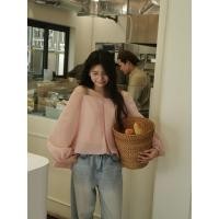 ราคา Cullot3 เสื้อปาดไหล่แขนยาวแบบผูกเชือก babydoll (40158820467)