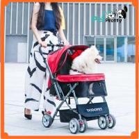 ราคา Dodopet รถเข็นสัตว์เลี้ยง TC137 สีแดง จุ25กก ( รถเข็นหมา รถเข็นสุนัข รถเข็นแมว) (สีใหม่) (10244902324)