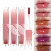 ราคา Make-up for Women Korea Cosmetic - Bow Mirror Water Lip Gloss - Waterproof Lasting Non-stick Cup - ลิปสติกเยลลี่โปร่งแสงสีแดงนู้ด (26984893417)