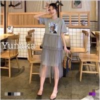 ราคา เดรสฟรุ้งฟริ้งตัดต่อผ้ามุ้งเพิ่มความน่ารักงานป้ายMiss Alley(มือ1) (24082962614)