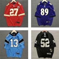 ราคา NFL Rugby Jersey American Football Street Sports เสื้อยืดแขนสั้นพิมพ์ลาย Hip Hop Plus Size (27634237642)
