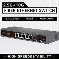 ราคา 5 พอร์ต 2.5G Ethernet สวิทช์ 2.5G RJ45 Gigabit สวิทช์ 2*10G SFP พอร์ตสําหรับกล้อง/กล้องวงจรปิดความปลอดภัย Lan Ethernet ไฟเบอร์ออปติก Hub (41953333001)