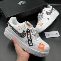 ราคา รุ่นขายดี Nike Air Force 1 “JUST DO IT” สีขาว/ดำ (แถมกล่อง) จ่ายเงินปลายทางได้ (16115266115)