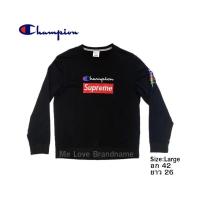 ราคา Champion x Supreme Crewneck Black (รับประกันสินค้าแท้) (29003668328)
