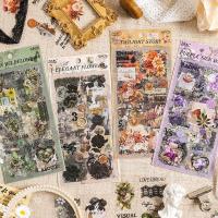 ราคา [พร้อมส่ง] DIY สติ๊กเกอร์ 6 PCS/ชุด ดอกไม้ วินเทจ ขอบใส กันน้ำ น่ารัก Retro Vintage Flower PET Clear Transparent Sticker (29283566429)