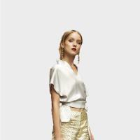 ราคา Susan Liao เสื้อป้ายผูกเอว ปกกิโมโน (3756466400)
