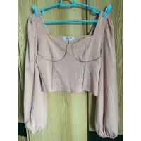 ราคา มือสอง เสื้อครอป สีชมพู ออกงาน (21682386564)