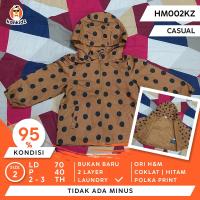 ราคา พร้อมใช้งาน | เสื้อแจ็คเก็ตเด็ก H&M Water-Repellent | ช็อคโกแลตลายจุด ไซส์ 2 (25208410489)