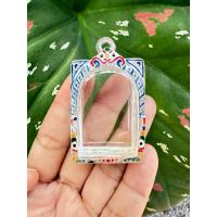 ราคา กรอบพระตลับเงินงานลงยาลายคมชัดแบบเปิดหลังตลับเป็นงานใส่สมเด็จพิมพ์มาตราฐานขนาดของตลับวัดได้2.9*4.1cm (43952470297)
