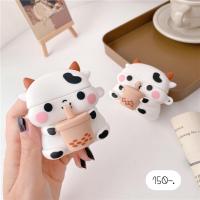 ราคา งานน่ารักม๊ากก เคสแอร์พอด 1 2 3 Pro เคสแอร์พอดโปร แอร์พอดวัวถือชานมไข่มุก (12570760552)