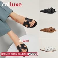 ราคา เฮอร์มีส Hermès Hermes Oran Sandals Flat sandals รองเท้าแตะ (42711821767)