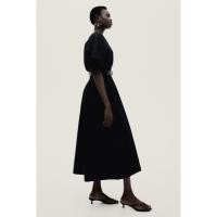 ราคา H&M(เอชแอนด์เอ็ม) เดรสผ้าคอตตอนเอวสูง ผู้หญิง 1272209_1 (43802155822)