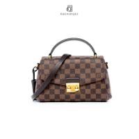 ราคา [ของแท้] LV CROISETTE BROWN DAMIER CANVAS GHW มีใบรับประกัน ตรวจสอบได้ทุกใบ ✅ (40209022196)