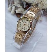 ราคา นาฬิกา Casio แท้ รุ่น LTP-V001G-9B นาฬิกาข้อมือผู้หญิงสายสเตนเลส สีทอง- ของแท้ 100% รับประกันสินค้า 1 ปีเต็ม (6056261954)