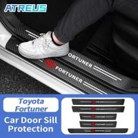 ราคา Toyota Fortuner สติกเกอร์ กันรอยชายบันไดรถยนต์ สติกเกอร์คาร์บอนไฟเบอร์ ป้องกันรอยขีดข่วน สำหรับติดประตูรถยนต์ Threshold stickers to prevent trampling (19991946920)