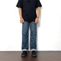ราคา Cuanwell - GU BLUE STRAIGHT JEANS (FO4) (23730646914)