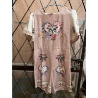 ราคา จั้มสูท ขาสั้น จั้มสูทสั้น จั้มสั้น สีชมพู ลายแบรนด์ สวย (9112245389)