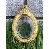 ราคา กรอบทอง กรอบพระ กรอบไข่ กรอบรูปไข่ ไข่กลาง ทรงไข่ กรอบทอง ฝั่งพลอย หลวงพ่อคูณ ยาว 3.9 ซม กว้าง 2.7 (4348621715)