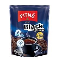 ราคา Fitne black coffee ฟิตเน่ กาแฟดำ 10 ซอง fl หอม อร่อย ไม่มีน้ำตาล (24481282041)