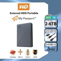 ราคา Western Digital HDD 4-6 TB External Harddisk ฮาร์ดดิสพกพา รุ่น My Passport WD USB 3.2 Gen USB-Type C (25887932766)
