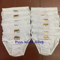 ราคา กางเกงในเด็กชาย สีขาวล้วน(แพ็ค12ตัว) (2162904298)