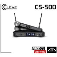 ราคา ไมค์ลอย มือถือคู่ CLEARSOUND CS-500 ย่าน UHF คลื่นความถี่ 748.3 – 757.7 MHz การตอบสนองความถี่ 30Hz ~ 20kHz ± 2dB CS-500 (17738026267)