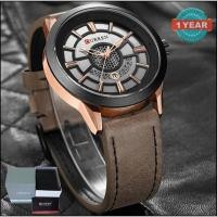 ราคา Curren นาฬิกาข้อมือผู้ชาย แสดงวันที่ สายหนัง รุ่น C8330 (2064210142)