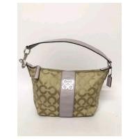 ราคา กระเป๋ามือสองของปท้ COACH NOA1020-4377ผ้าทอลายCเล็กสีน้ำตาลหนังแท้สีม่วง.ถือและสะพายได้ (15999162070)