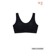 ราคา [Online Exclusive] Sabina Soft Collection Level 2 เสื้อชั้นใน ไร้ตะเข็บ ไร้โครง รหัส NBK24006BK - สีดำ (28517459891)