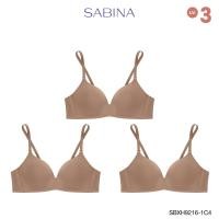 ราคา Sabina เสื้อชั้นใน (Set 3 ชิ้น) Invisible Wire (ไม่มีโครง) รุ่น Soft Doomm รหัส SBXH9216-1C4 สีเนื้อแทน (19096005825)