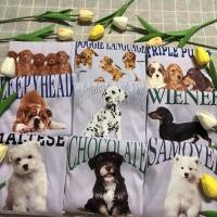 ราคา ขายดี✅ เสื้อยืดลายน้องหมา ผ้า Cotton #ลายน้องหมา #ลายน้องแมว #ลายมินิมอล #เสื้อสีม่วง #เสื้อสีม่วงอ่อน (17351019418)