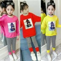 ราคา พร้อมส่งจ้า ชุดกันหนาวสาวน้อย เสื้อกันหนาว ลายเด็กผู้หญิง น่ารักมาก มาพร้อมกางเกงลาย ขายาว เอวยาง ผ้านุ่มมาก ใส่อุ่น (13433261155)