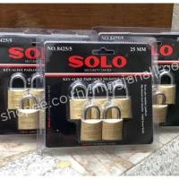 ราคา SOLOกุญแจโซโลขนาด25มิล ▶️2ตัวต่อชุด ▶️3ตัวต่อชุด▶️ 5ตัวต่อชุด ของแท้ กุญแจทองเหลือง (1384155417)