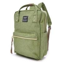 ราคา กระเป๋า เป้ anello เขียว ขี้ม้า ของแท้ รุ่น Regular Canvas Square (2168852826)