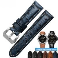 ราคา Panerai สายหนังแท้ลายนกกระจอกเทศ Panerai PAM111 สายนาฬิกา 22 24 26mm (26513723005)